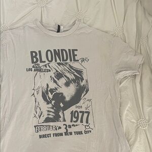 H&M White Crew Neck T-Shirt